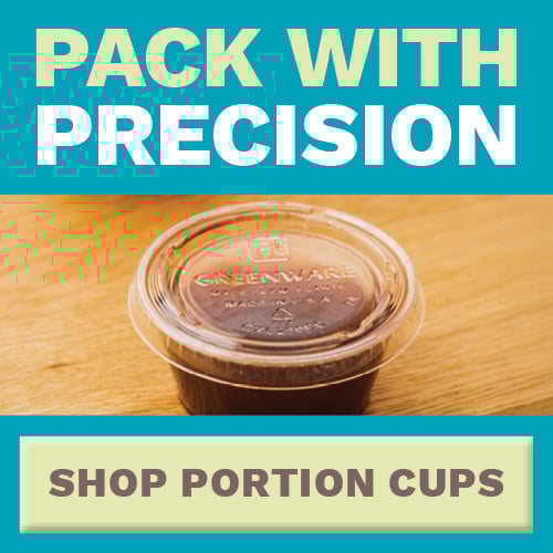 portion cup with lid
